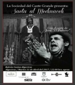 El Martes Santo llega al balcón del Casino la Saeta de José "El Pañero"