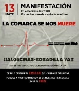 Este sábado, la ciudadanía se movilizará por la Algeciras-Bobadilla