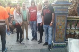 La Voz de Algeciras participó en la manifestación del tren de la Comarca