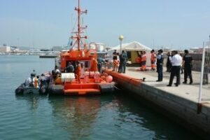 Simulacro de control de inmigración en la Bahía de Algeciras
