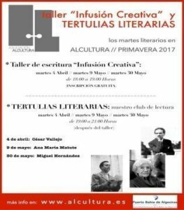 Infusión creativa en Alcultura este martes