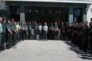 La Guardia Civil ha guardado un minuto de silencio en señal solidaridad con las víctimas del atentado en Londres