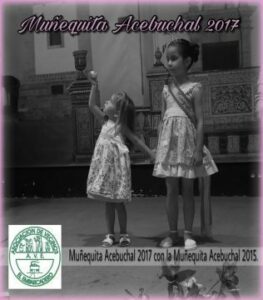 Fue elegida la "muñequita" de la Velada del Acebuchal 2017