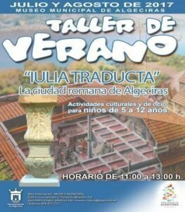 Los talleres de verano del Museo Municipal estarán dedicados a la Algeciras romana
