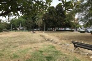 Concluyen los trabajos de limpieza y desbroce del parque de La Granja