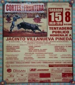 Alumnos de la Escuela Municipal de Tauromaquia participarán en Cortes de la Frontera