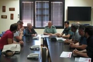 Responsables provinciales de la Cruz Roja visitan la Comandancia de la Guardia Civil de Algeciras