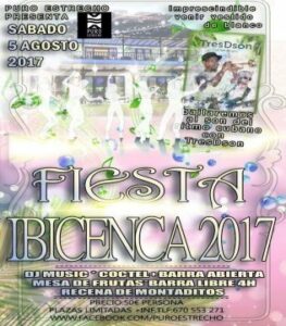 El sábado 5 de agosto se celebrará la Fiesta Ibicenca 2017"