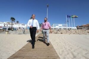 Verificación a la correcta colocación de las pasarelas de las playas