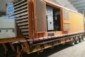 La Policía Nacional recupera un contenedor con un grupo electrógeno portátil valorado en 90.000 euros