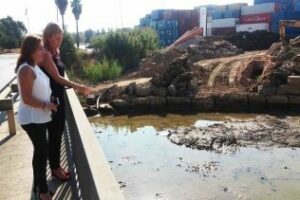 Continúan las obras de ensanchamiento del arroyo Cachón