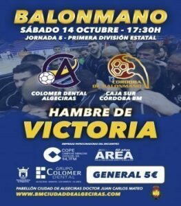 El Colomer Dental Algeciras recibe este sábado al Cajasur Córdoba