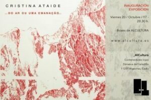 La exposición "Do ar ou uma Emanaçao" se inaugura el viernes 20 de octubre a las 20.30 horas