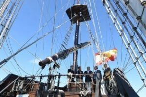 Los algecireños están invitados a descubrir el Galeón Andalucía", atracado en la Dársena del Saladillo
