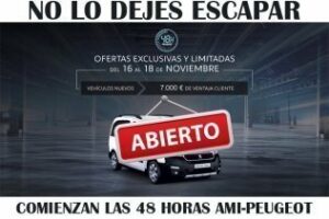 Vuelven las 48 Horas de Peugeot con descuentos de hasta 7.000 euros y 2x1 en neumáticos