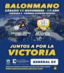 El Colomer Dental Algeciras recibe este fin de semana la visita de BM Ciudad Real