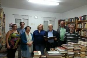 Ángel Luis Jiménez Rodríguez y María José Jiménez visitan la barriada del Acebuchal