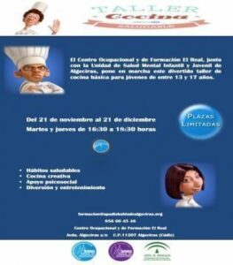 APADIS y la Unidad de Salud Mental Infantil y Juvenil de Algeciras ponen en marcha un taller de cocina