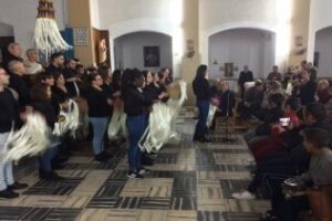 Landaluce acompaña a Los pastores de La Bajadilla" en su acto de presentación