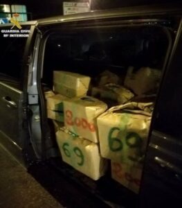 Intervienen más de una tonelada de hachís en la intersección de San José Artesano