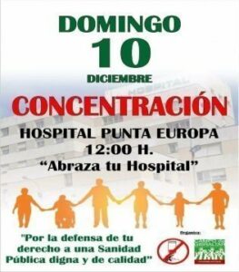 AxSí apoyará en Algeciras la demanda de una sanidad pública digna en el Campo de Gibraltar