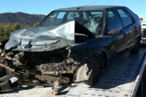 Un fallecido tras una colisión entre un vehículo y un camión a la altura de Jimena