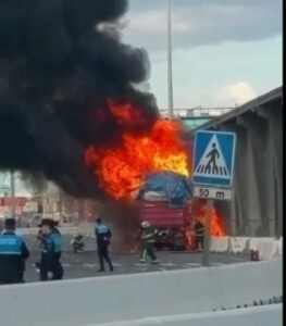 Incendio en el Puerto de Algeciras