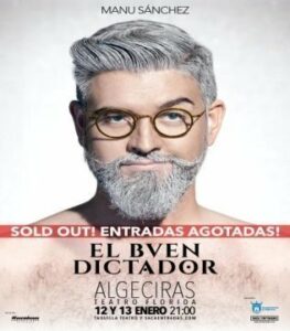 Entradas agotadas para las presentaciones de Manu Sánchez, este viernes y sábado, en Algeciras