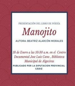 Mañana será la presentación del libro Manojito", de Beatriz Alarcón Morales