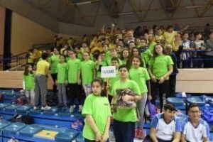 800 alumnos se dan cita en el Pabellón Ciudad de Algeciras" para la convivencia deportiva