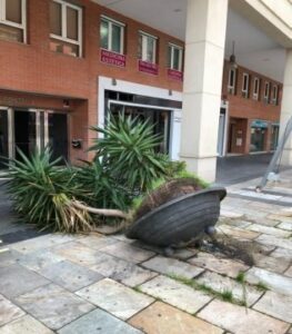 El temporal deja una decena de actuaciones de bomberos en la comarca