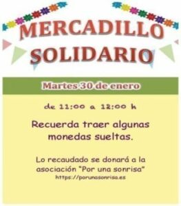 ICOM UDEA colabora con el mercadillo solidario de la asociación "Por una Sonrisa"