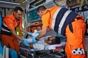 La colisión entre dos vehículos en la N-340 a su paso por Tarifa se salda con cuatro heridos