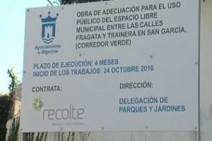 Podemos denuncia que "Landaluce y Ávila se han olvidado de la obra del corredor verde de San García"