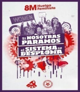 El Partido Comunista llama a la ciudadanía a participar en la Huelga Feminista del 8 de marzo
