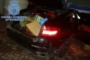 La Policía Nacional interviene 510 kilos de hachís que eran transportados en un vehículo sustraído