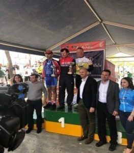 Primer podio del ciclista algecireño Rafa Jimenez de esta temporada