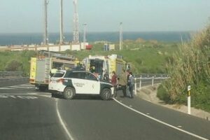 Grave accidente en la N-340 a la entrada de Tarifa