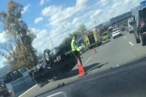 Un accidente deja al menos un herido en el Acceso Norte de Algeciras