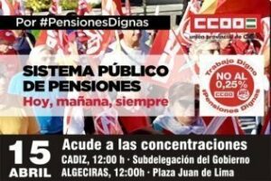 Los sindicatos convocan una nueva protesta en defensa de las pensiones