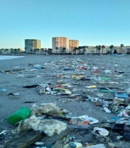 Verdemar señala algunos de los graves problemas ambientales en la Playa de Poniente de La Línea y Campamento