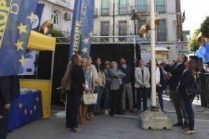 Ayuntamiento y Mancomunidad celebran los actos del Día de Europa en el barrio de La Caridad