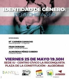 Izquierda Unida celebra mañana un acto público sobre la identidad de género y el derecho a ser