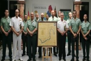 Presentan un plano histórico de los Carabineros en el Campo de Gibraltar que data de 1862