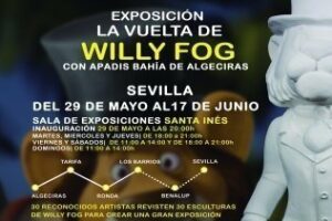 La exposición de Apadis La vuelta de Willy Fogg se expone en la sala Santa Inés de Sevilla
