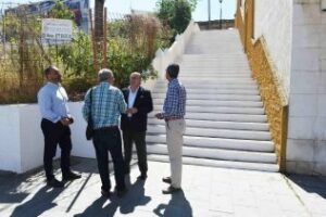 Rehabilitadas las escaleras que dan acceso a la Villa Vieja