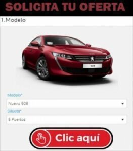 Solicita tu oferta comercial Peugeot con un solo click