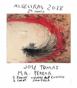 Miquel Barceló, autor del cartel de la reaparición de José Tomás en los ruedos en Algeciras