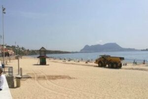 Incómoda: ¿Habilitar un espacio en las playas de Algeciras para poder ir con perro?