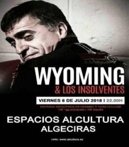El Gran Wyoming y Los Insolventes llegan a Alcultura en concierto el próximo día 6 de julio